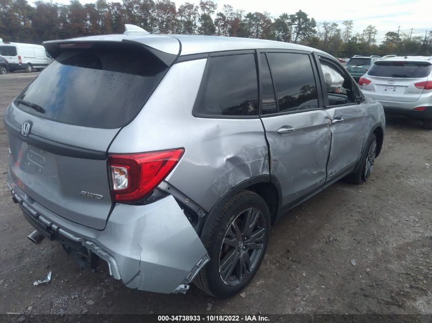 2020 HONDA PASSPORT EX-L 5FNYF8H53LB014240