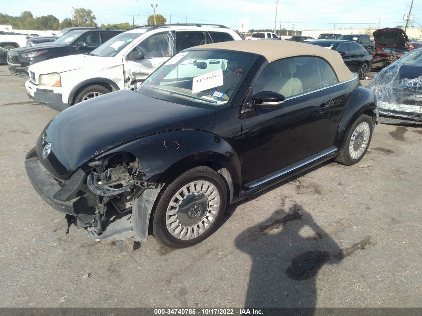 2014 VOLKSWAGEN BEETLE CONVERTIBLE 2.5L 3VW5X7AT2EM803056