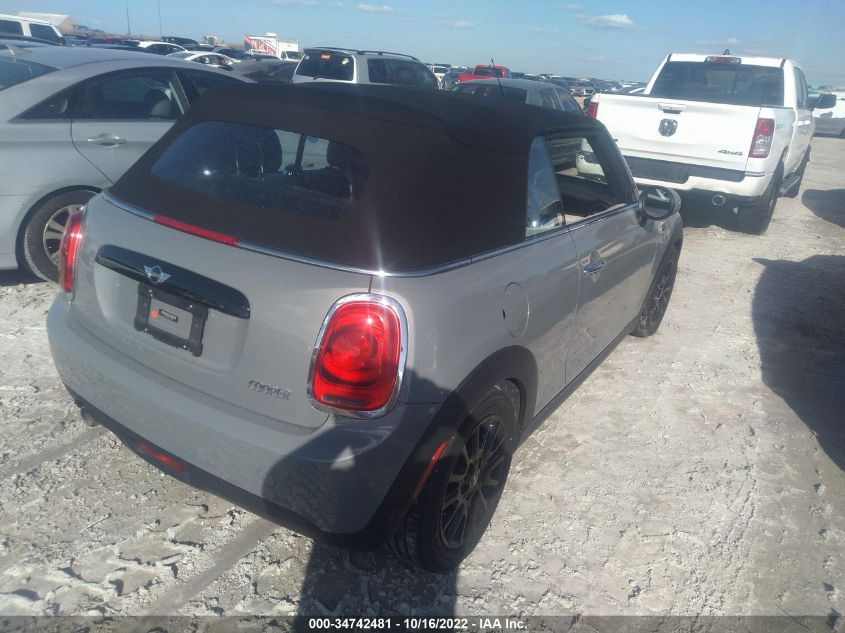 2018 MINI CONVERTIBLE COOPER WMWWG5C57J3D00564
