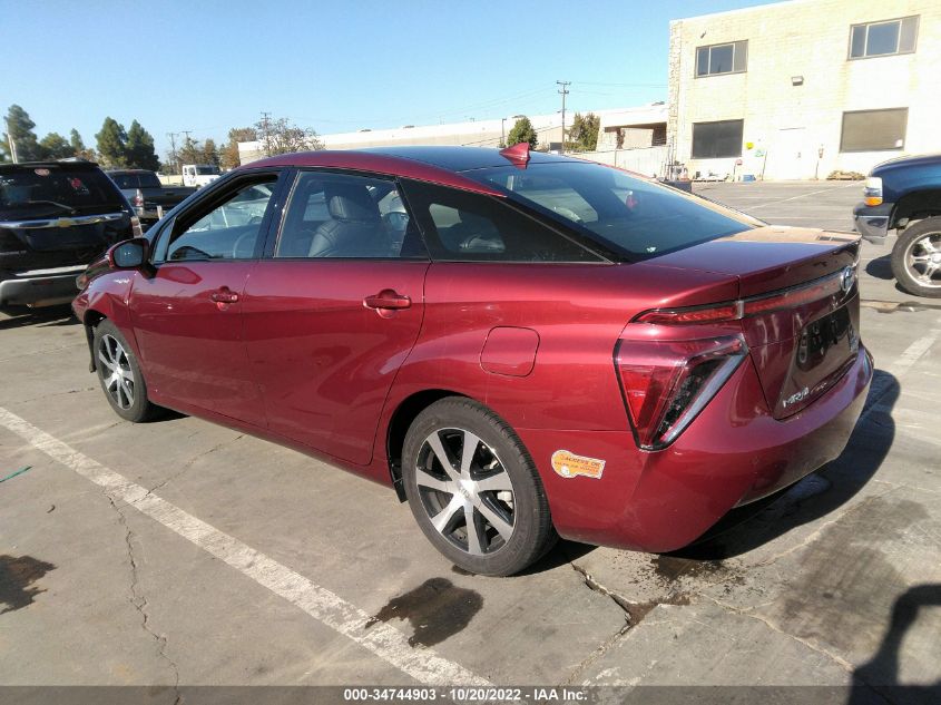 2019 TOYOTA MIRAI JTDBVRBD2KA007611