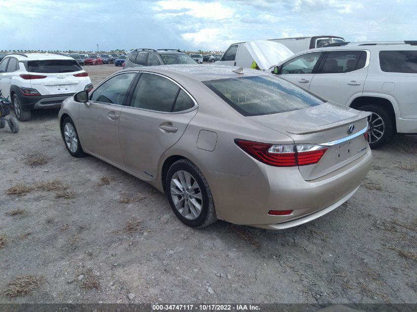 2014 LEXUS ES 300H HYBRID JTHBW1GGXE2053735