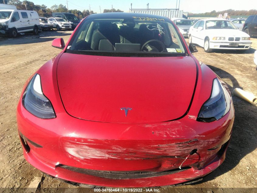 5YJ3E1EA5NF187279 | 2022 TESLA MODEL 3