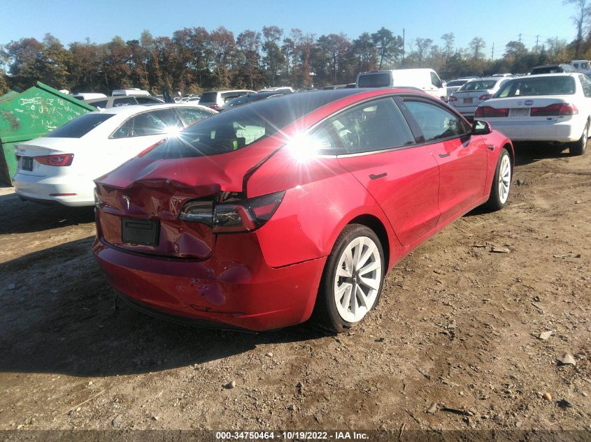 5YJ3E1EA5NF187279 | 2022 TESLA MODEL 3