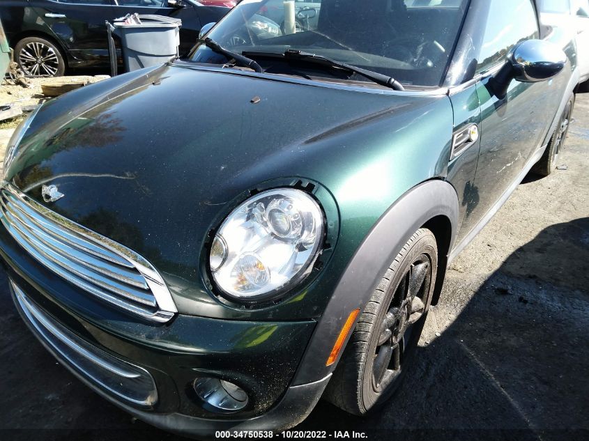 2013 MINI COOPER ROADSTER WMWSY1C54DT719459