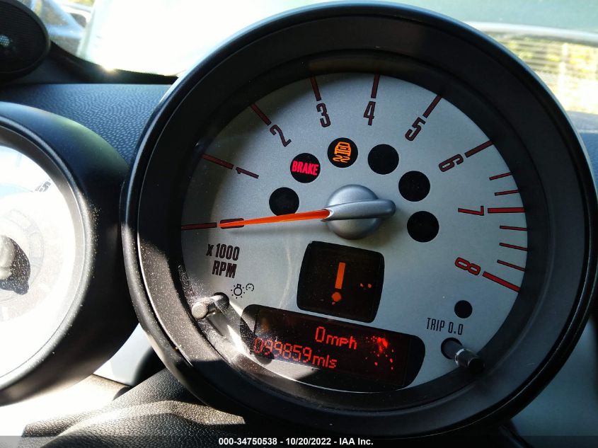 2013 MINI COOPER ROADSTER WMWSY1C54DT719459