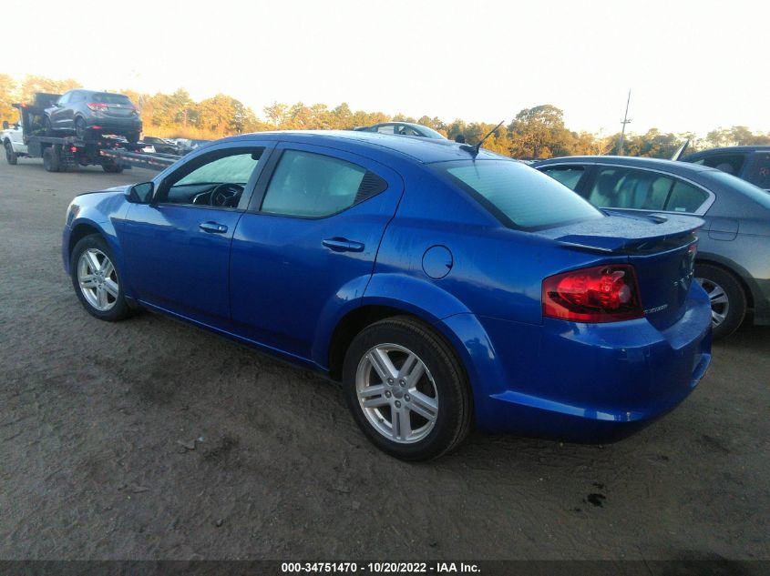 2013 DODGE AVENGER SXT 1C3CDZCB5DN568423