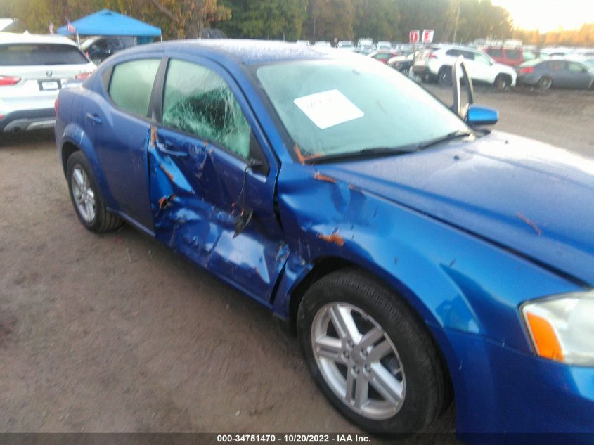 2013 DODGE AVENGER SXT 1C3CDZCB5DN568423