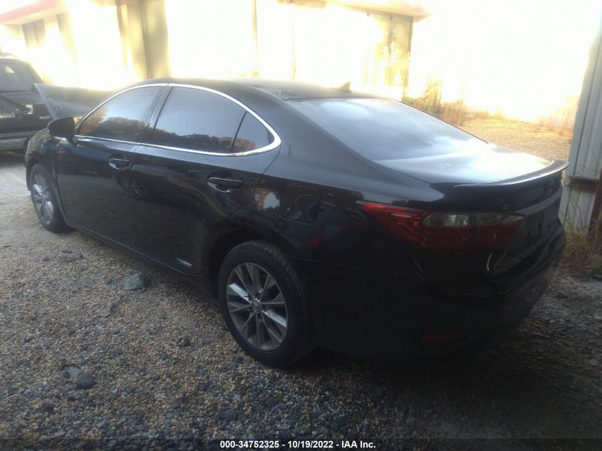 2013 LEXUS ES 300H HYBRID JTHBW1GG1D2019522