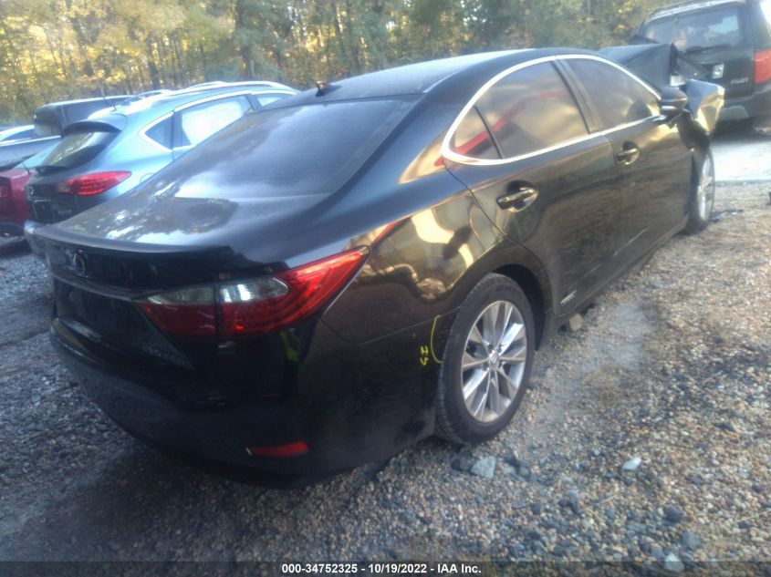 2013 LEXUS ES 300H HYBRID JTHBW1GG1D2019522