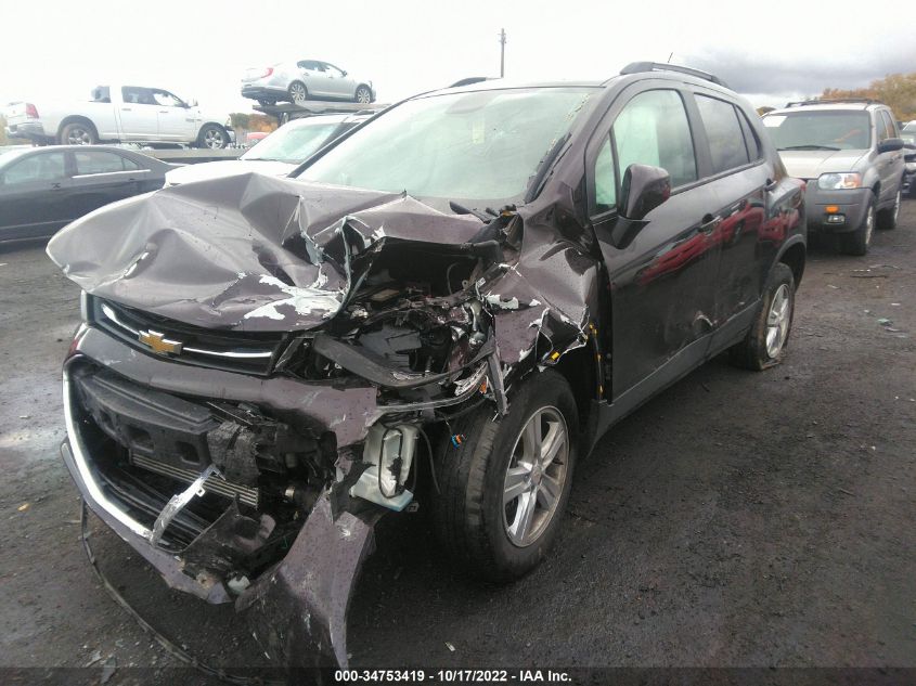 VIN KL7CJPSBXMB342127 2021 CHEVROLET TRAX LT