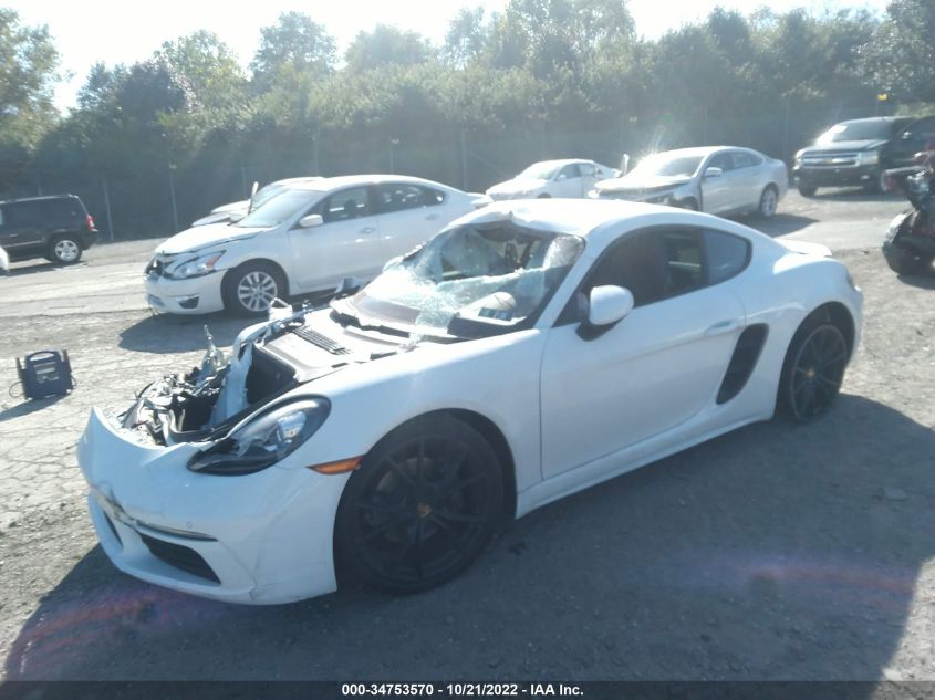 2018 PORSCHE 718 CAYMAN WP0AA2A84JK262322