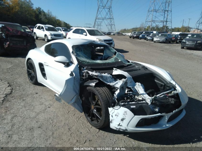 2018 PORSCHE 718 CAYMAN WP0AA2A84JK262322