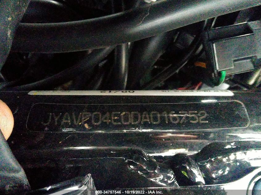 2013 YAMAHA XVZ13 TFS JYAVP04E0DA016752