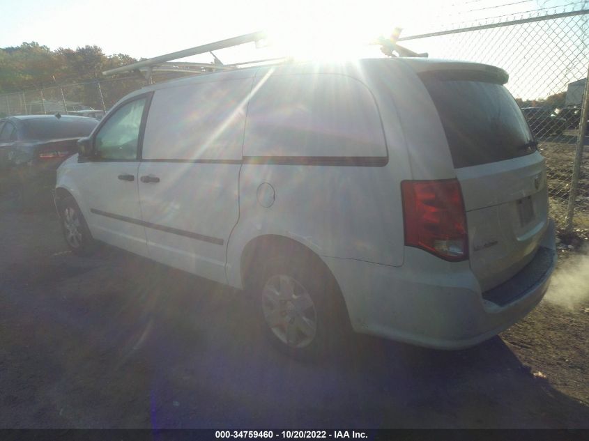 2013 RAM CARGO VAN TRADESMAN 2C4JRGAG6DR813112