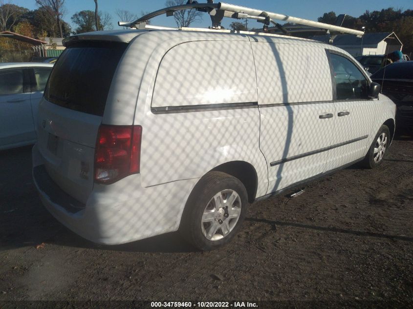 2013 RAM CARGO VAN TRADESMAN 2C4JRGAG6DR813112
