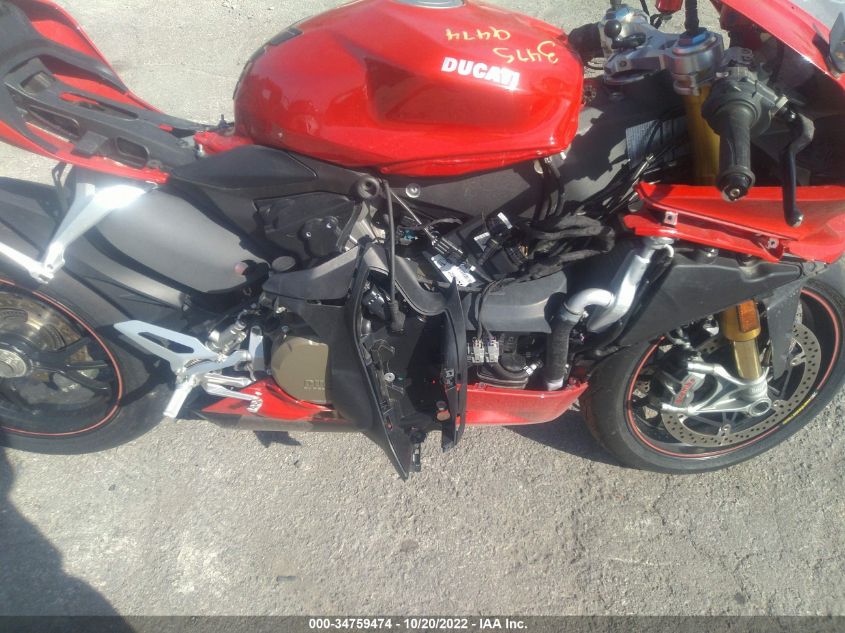 2016 DUCATI SUPERBIKE 1299 PANIGALE/S ZDM14BYW7GB005082
