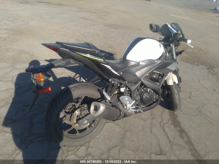 2017 YAMAHA YZFR3 A MH3RH15Y1HK003138