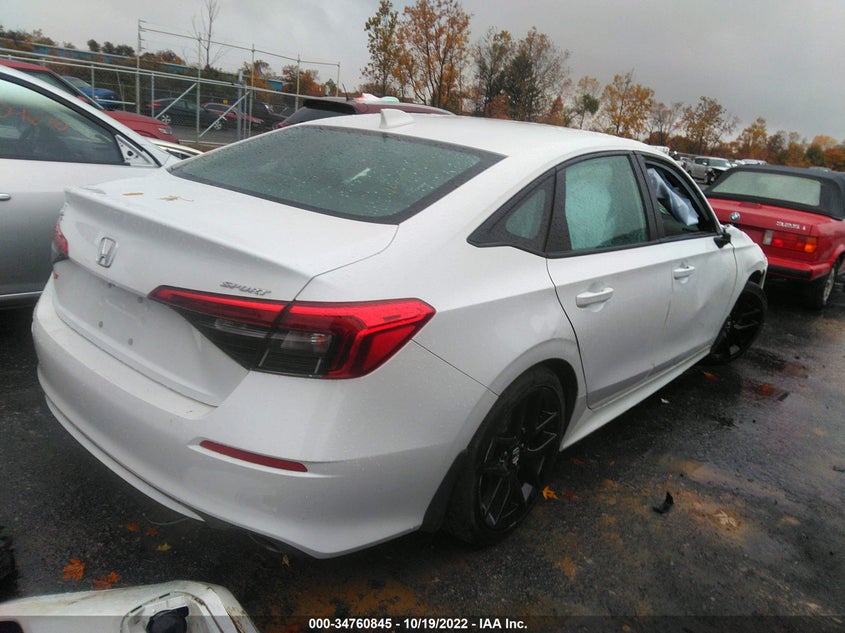 VIN 2HGFE2F59NH501340 2022 HONDA CIVIC SEDAN SPORT