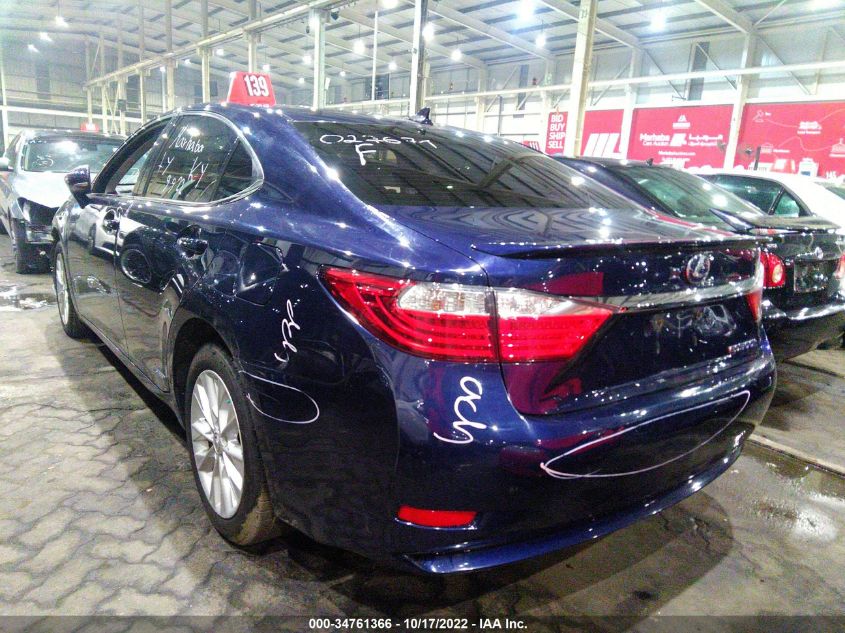 2013 LEXUS ES 300H HYBRID 00HBW1GG3D2027671