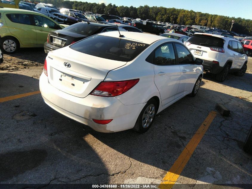 2017 HYUNDAI ACCENT SE KMHCT4AEXHU223152