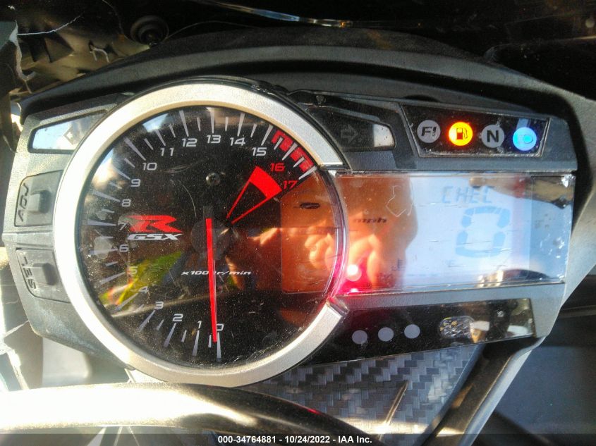 2012 SUZUKI GSX-R600 - JS1GN7FAXC2100473