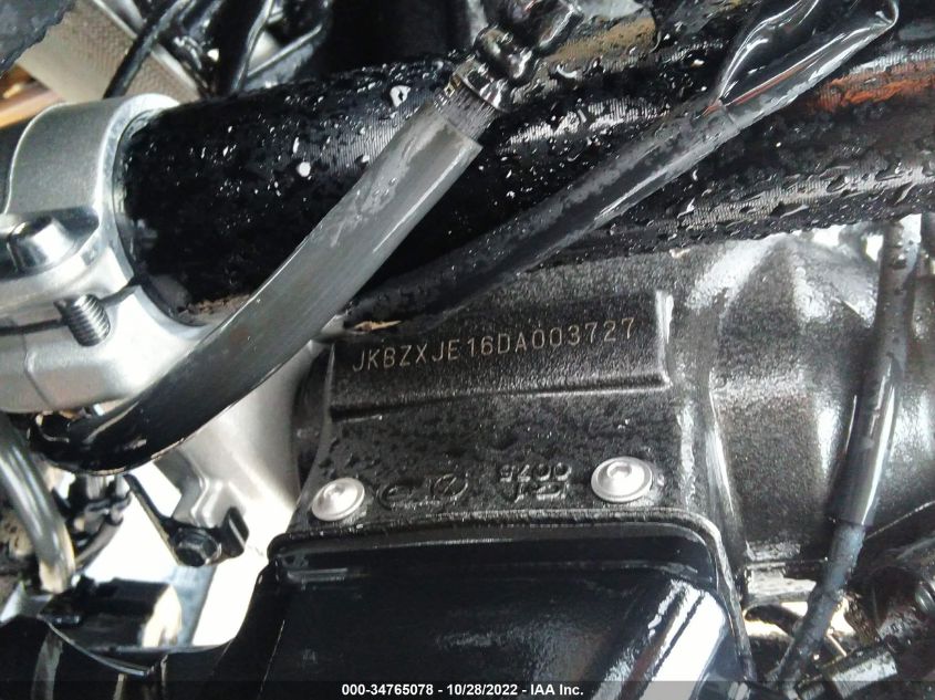 2013 KAWASAKI ZX636 E JKBZXJE16DA003727
