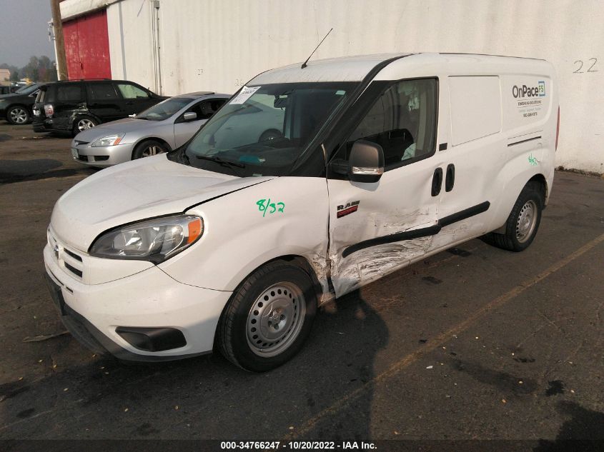 2016 RAM PROMASTER CITY CARGO VAN TRADESMAN ZFBERFAT5G6B50562