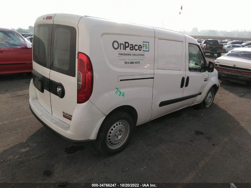 2016 RAM PROMASTER CITY CARGO VAN TRADESMAN ZFBERFAT5G6B50562