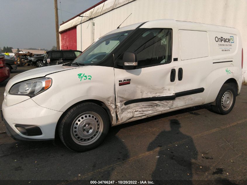 2016 RAM PROMASTER CITY CARGO VAN TRADESMAN ZFBERFAT5G6B50562