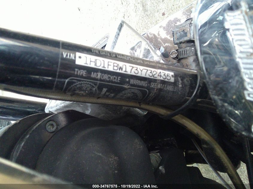 2003 HARLEY-DAVIDSON FLHRI 1HD1FBW173Y732435