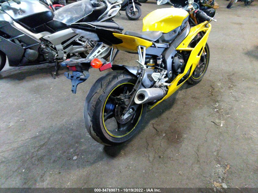 2008 YAMAHA YZFR6 JYARJ16E88A006773