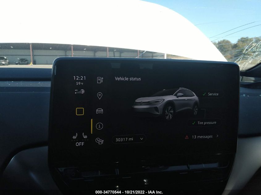 2021 VOLKSWAGEN ID.4 PRO WVGRMPE28MP056601