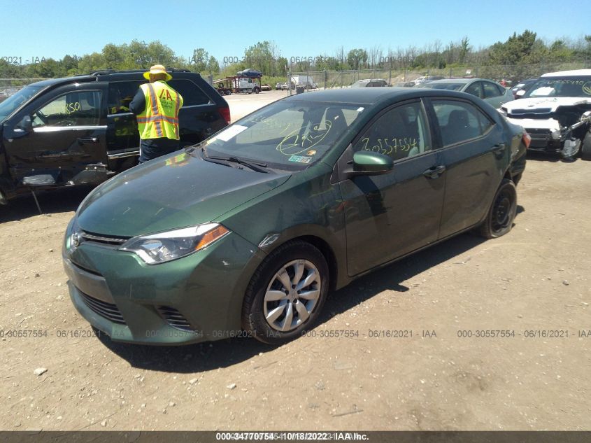 2015 TOYOTA COROLLA LE 2T1BURHE2FC467534