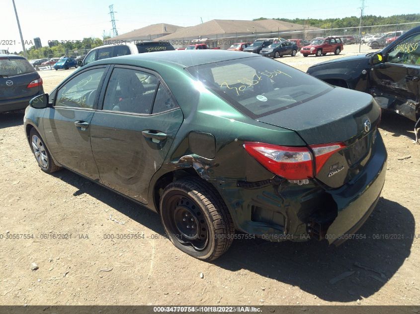 2015 TOYOTA COROLLA LE 2T1BURHE2FC467534