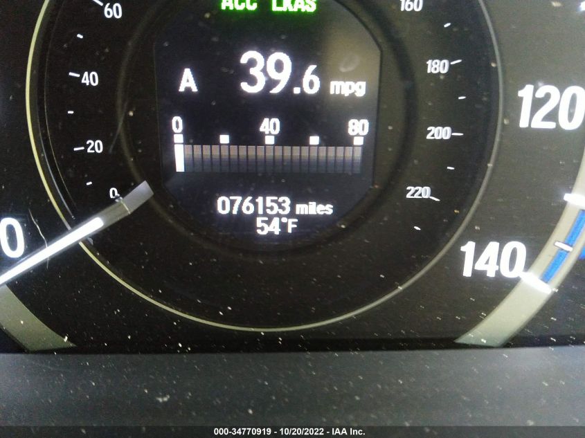 2017 HONDA ACCORD HYBRID JHMCR6F32HC019021
