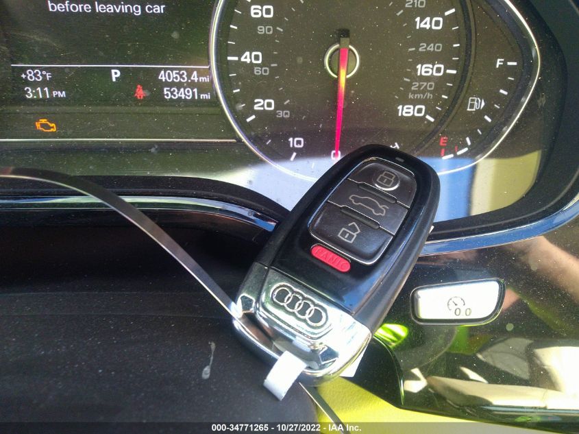 2013 AUDI A8 L 4.0L WAUR2AFD5DN025225