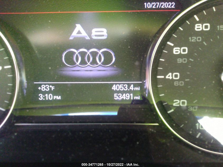 2013 AUDI A8 L 4.0L WAUR2AFD5DN025225