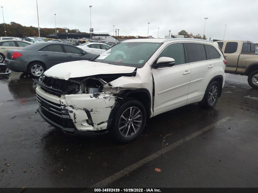 2018 TOYOTA HIGHLANDER XLE 5TDJZRFH9JS558794