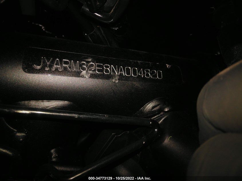 VIN JYARM32E8NA004820 2022 YAMAHA MT07