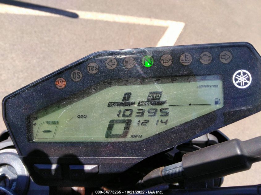 2017 YAMAHA FZ09 JYARN53E2HA000922