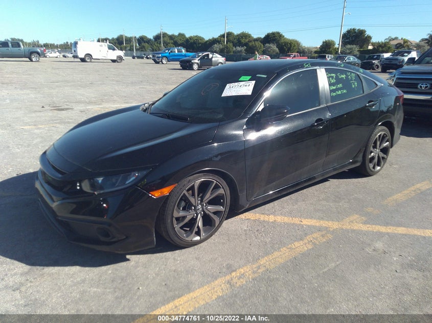 VIN 2HGFC2F89LH590193 2020 HONDA CIVIC SEDAN SPORT