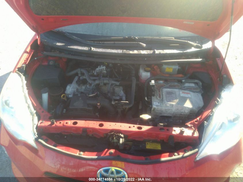 2013 TOYOTA PRIUS C ONE/TWO/THREE/FOUR JTDKDTB30D1044571