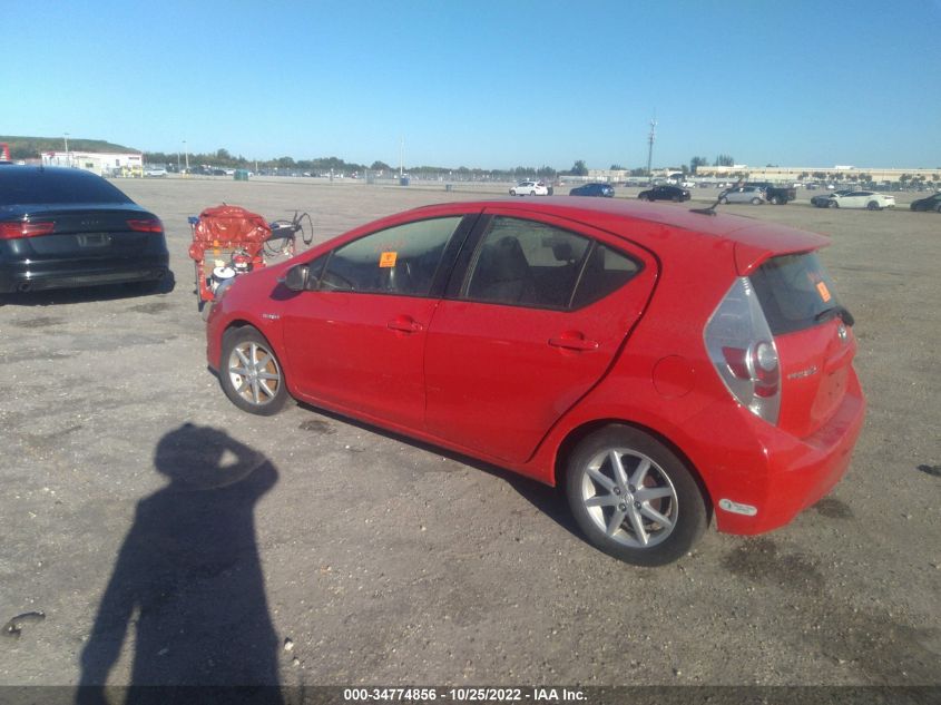 2013 TOYOTA PRIUS C ONE/TWO/THREE/FOUR JTDKDTB30D1044571