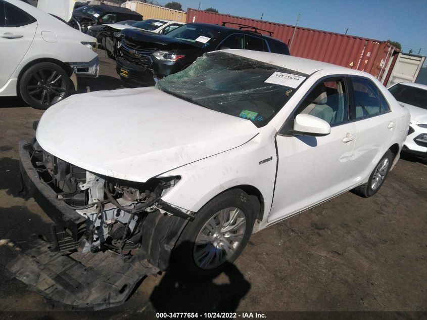 2013 TOYOTA CAMRY HYBRID LE/XLE 4T1BD1FK6DU072083