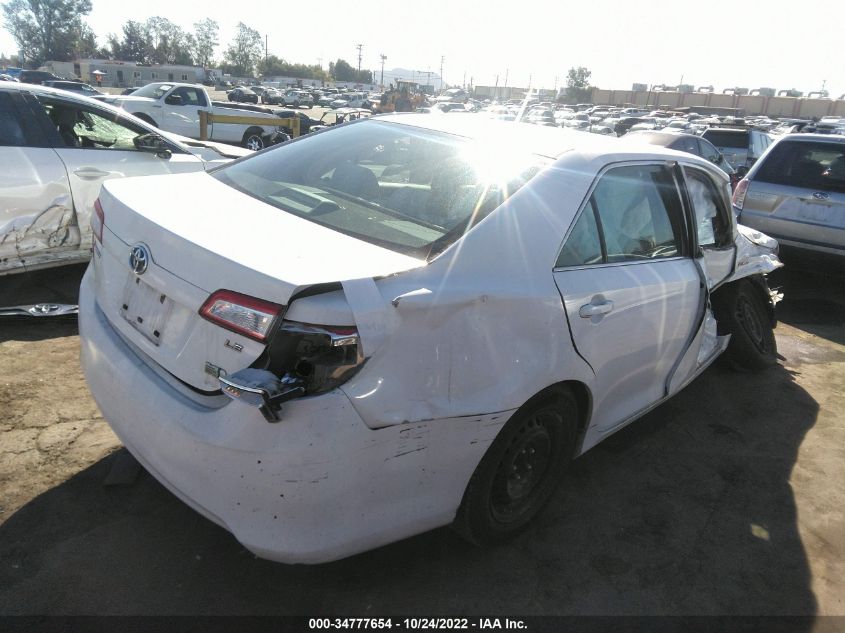2013 TOYOTA CAMRY HYBRID LE/XLE 4T1BD1FK6DU072083