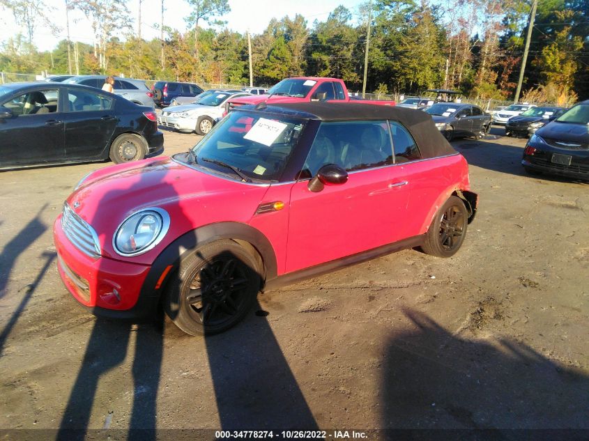 2013 MINI COOPER CONVERTIBLE WMWZN3C59DT569108