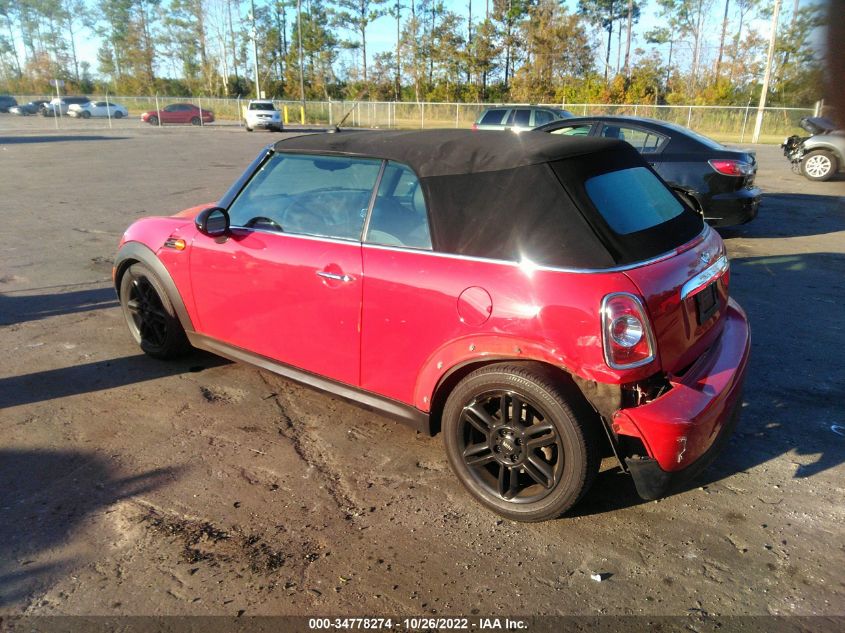 2013 MINI COOPER CONVERTIBLE WMWZN3C59DT569108