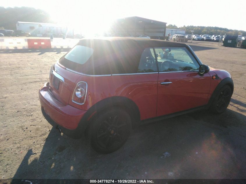 2013 MINI COOPER CONVERTIBLE WMWZN3C59DT569108