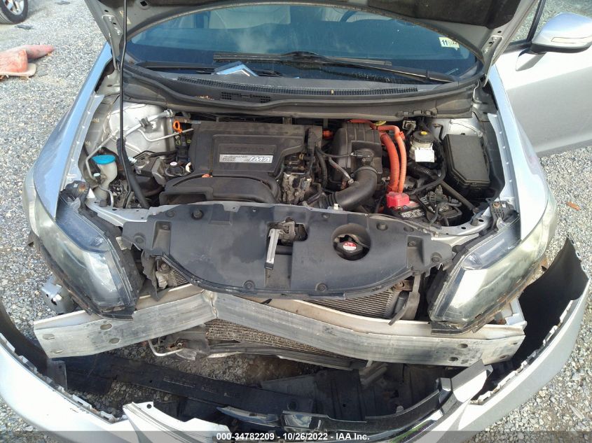 2013 HONDA CIVIC HYBRID 19XFB4F3XDE000808