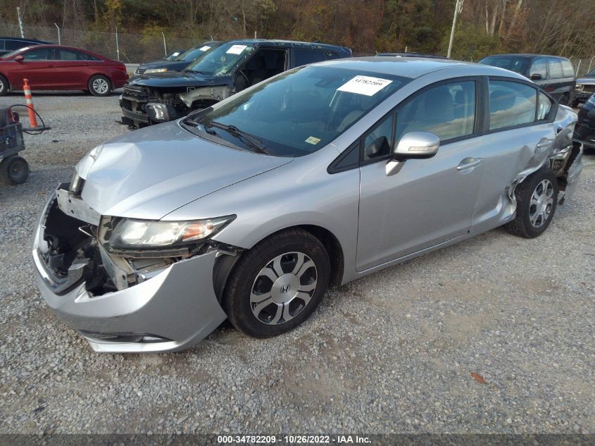 2013 HONDA CIVIC HYBRID 19XFB4F3XDE000808